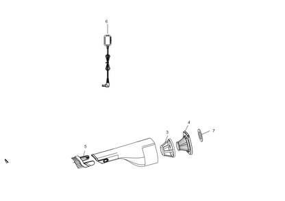 Exploded Diagram A Diagram and Parts List for REVHV8J40 Type 1 Black and Decker Hand Vacuum